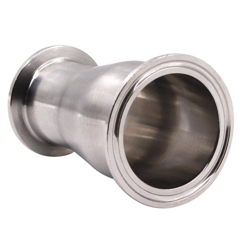 DERNORD Sanitary Fitting Reducer Fitting SUS304 Tri Clamp Ferrule Style 2" Tube OD to 1-1/2" Tube OD - Image 3